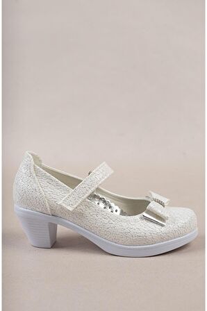 Topuklu Sedef Kız Çocuk Ayakkabı