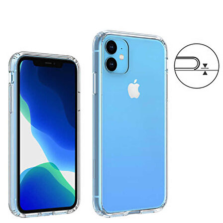 Apple iPhone 11 Kılıf Darbe Emici Anti Shock TPU Silikon