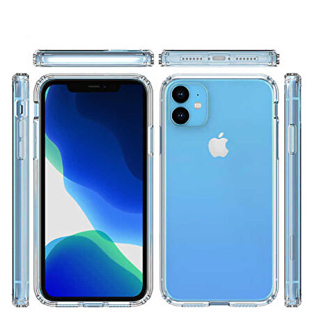 Apple iPhone 11 Kılıf Darbe Emici Anti Shock TPU Silikon