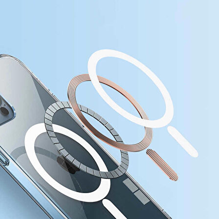  iPhone 14 Kılıf Magsafe Destekli Sert Şeffaf Kapak