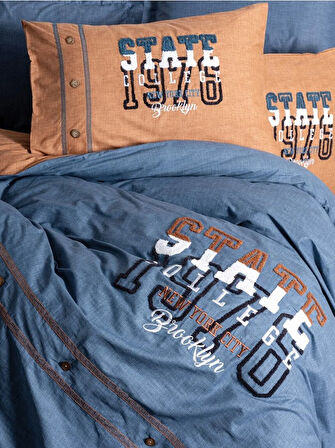 Mood Nakışlı Ranforce Çift Kişilik Nev Takımı State Tarçın 8680108071151