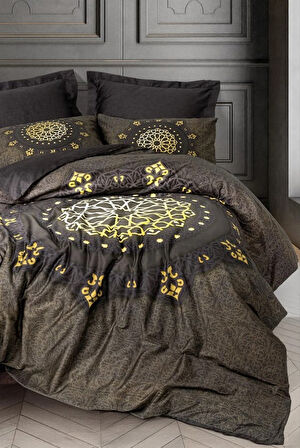 Palace Saten Çift Kişilik Nev Takımı Togay Antrasit