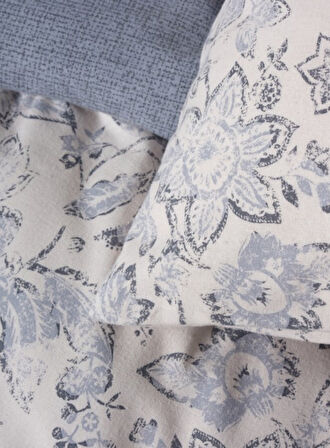 Flanel Nev Takımı Çift Kişilik Ruby Antrasit