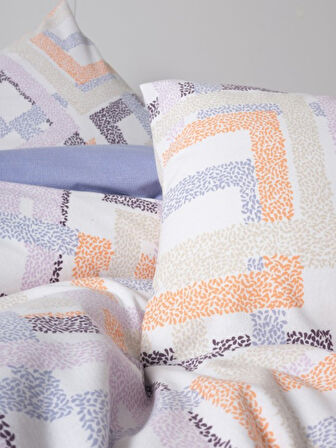 Flanel Nev Takımı Çift Kişilik Hayden Lila