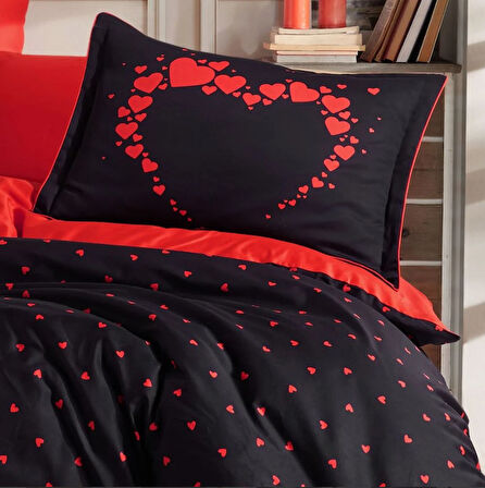 Çift Kişilik Saten Nev Amore Siyah