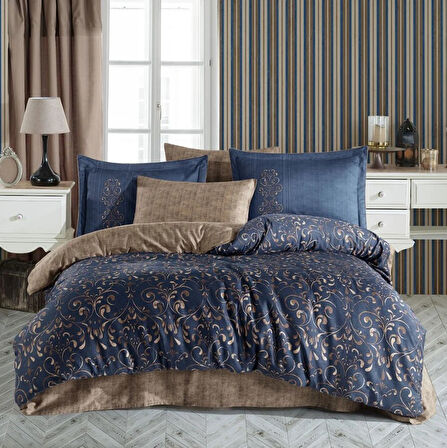 Çift Kişilik Saten Nev Gris Gold