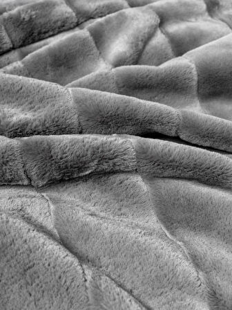 Trim Çift Kişilik Battaniyeli Nev Takımı Suave Antrasit