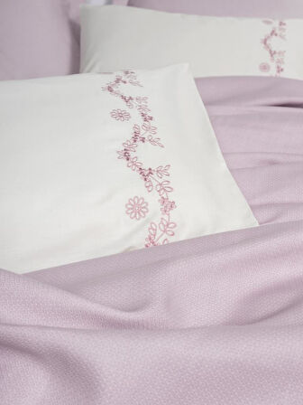 Serenity Bambu Çift Kişilik Pike Takımı Vaila Lila