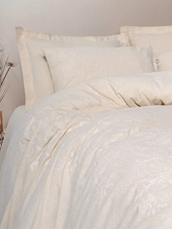 Cotton Keten Çift Kişilik Nev Takımı Kivora