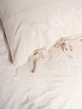 Cotton Keten Çift Kişilik Nev Takımı Kivora