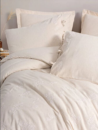 Cotton Keten Çift Kişilik Nev Takımı Esmira