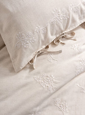 Cotton Keten Çift Kişilik Nev Takımı Esmira