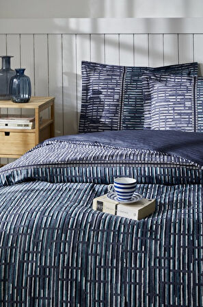 Özdilek Maskülen Çift Kişilik Nev Takımı Modra Mavi