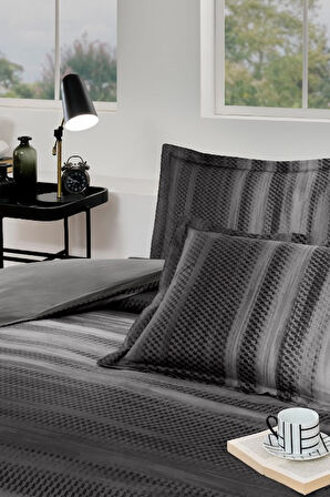 Özdilek Maskülen Çift Kişilik Nev Takımı Notte Antrasit