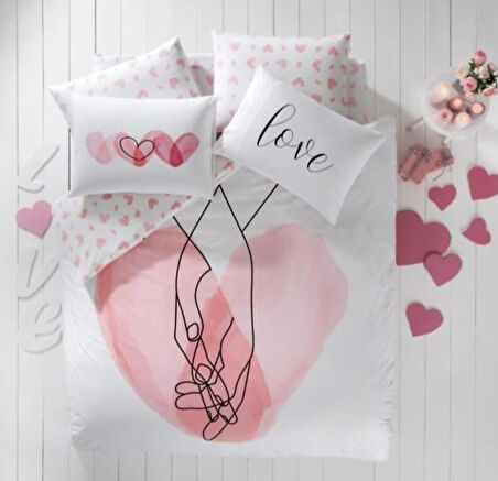 Feeling Pembe Ranforce Çift Kişilik Nev Takımı