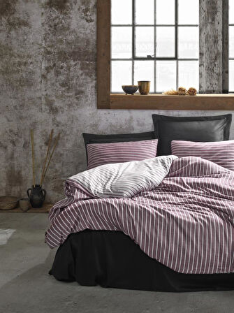 Çift Kişilik Bambu Saten Nev Takımı Bordo