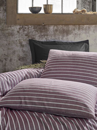 Çift Kişilik Bambu Saten Nev Takımı Bordo