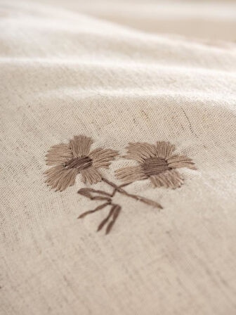 Cotton Keten Çift Kişilik Nev Takımı Arie