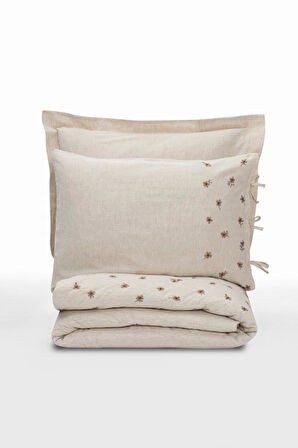 Cotton Keten Çift Kişilik Nev Takımı Arie