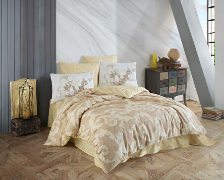 Çift Kişilik Ranforce Nev Takımı Avangarde Krem