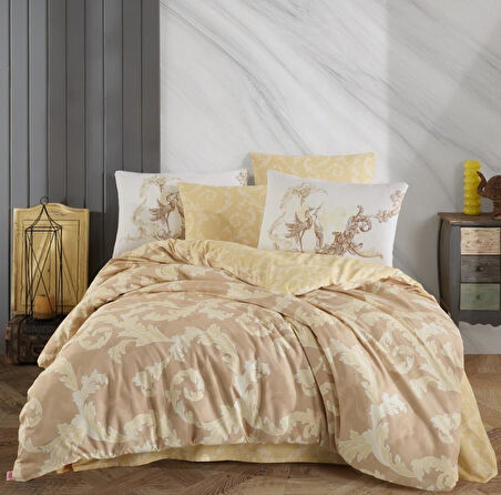 Çift Kişilik Ranforce Nev Takımı Avangarde Krem