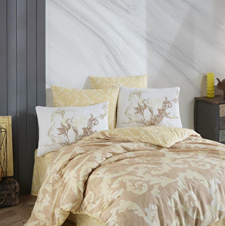 Çift Kişilik Ranforce Nev Takımı Avangarde Krem