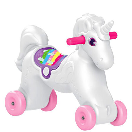 Nessiworld Dolu Unicorn Sallanan Tekerlekli At