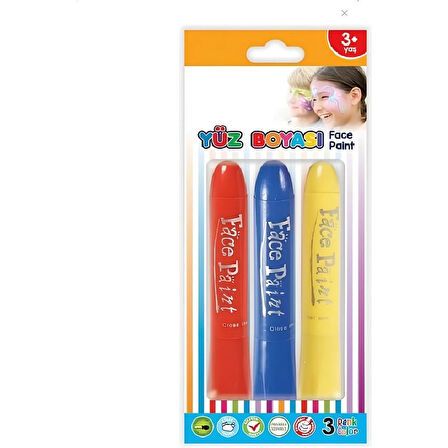 Nessiworld Yıkanabilir Yüz Boyası 3'lü