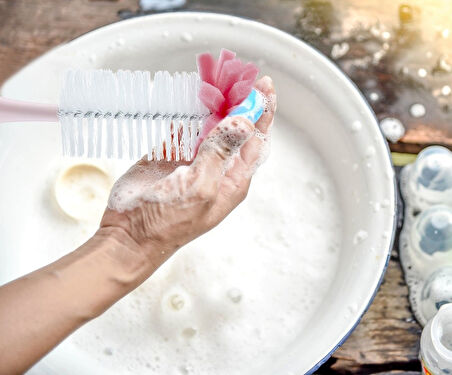 Süngerli Biberon Fırçası 776 Pembe