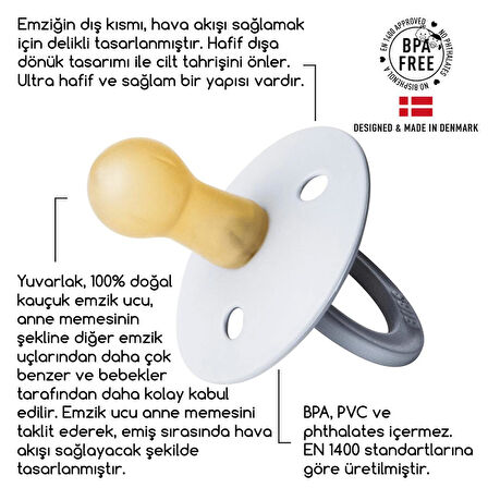 Nessiworld   Colour Kauçuk Emzik 0-6 Ay Candy Apple