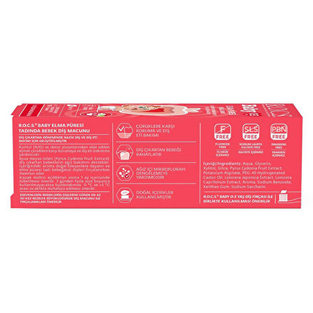 .Baby Diş Macunu 35ml 0-3 Yaş Elma