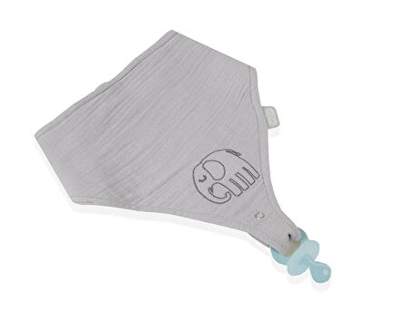 Emzik Askılı Müslin Önlük 837 Gri