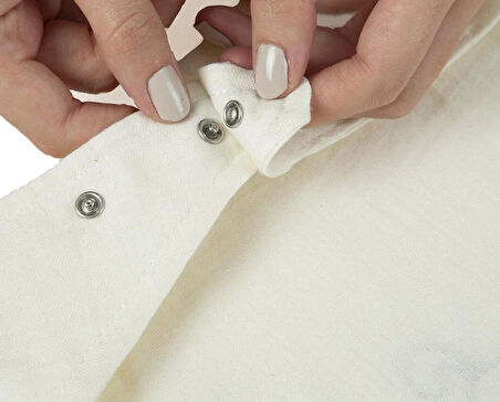 Emzik Askılı Müslin Önlük 837 Ekru