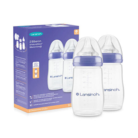 Biberon 2li Natural Wawa Biberon Emziği 240ml
