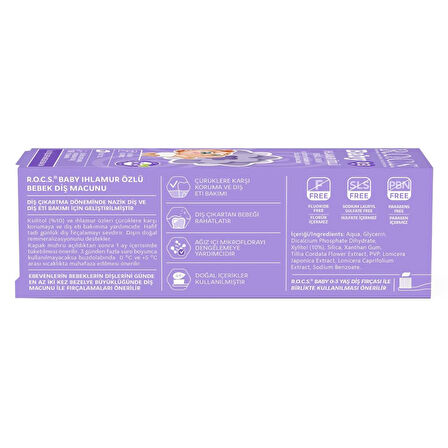 .Baby Diş Macunu 35ml 0-3 Yaş Ihlamur