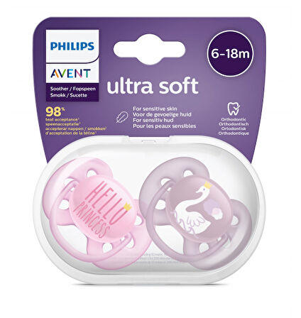 Nessiworld   Avent Ultra Soft Emzik 6-18 Ay Kız