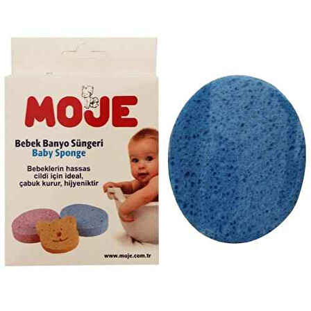 Selülozik Bebek Banyo Süngeri Mavi