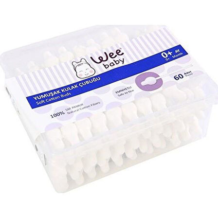 Yumuşak Kulak Temizleme Çubuğu Emniyetli (60Adet) 894