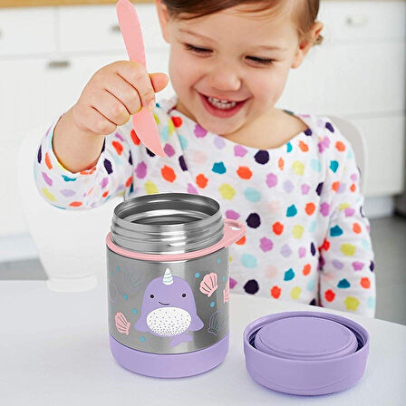 Skip Hop Zoo Paslanmaz Çelik Termos 325 ml Narwhal