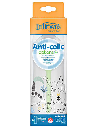 Dr.Browns Geniş Ağız PP Antikolik Options Biberon  270ml Erkek