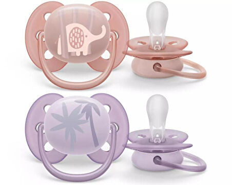 Nessiworld Philips Avent Ultra Yumuşak Emzik 0-6 Ay Kız