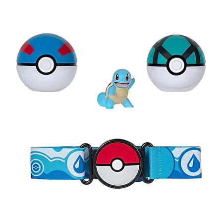 Nessiworld POK 95283-Q Pokemon Clip 'n' Go Pokeball Kemer ve Figür Seti