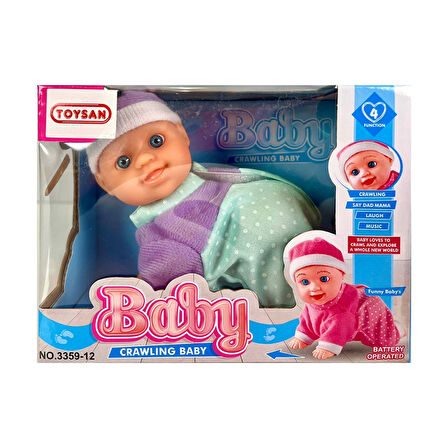 Nessiworld Pilli Emekleyen Sesli Bebek