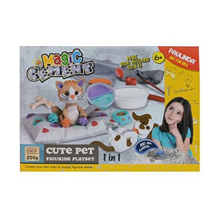 Nessiworld Paulinda Magic Cement Tatlı Hayvan Figürleri Hobi Seti 200 gr