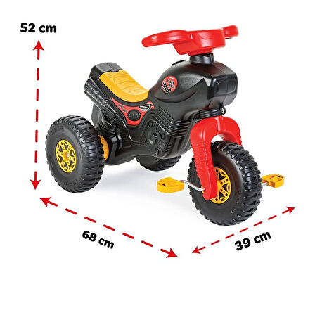 07 175 Black Eagle Pedallı Motorsiklet