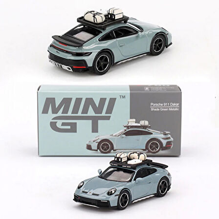 Nessiworld Mini GT 1/64 Porsche 911 Dakar Shade Green Metallic MGT00780