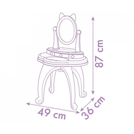 Nessiworld Smoby Gabby Makyaj Masası Ayaklı