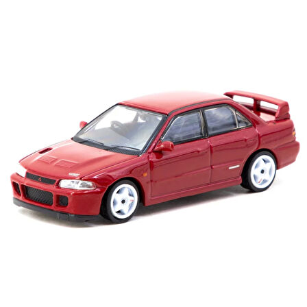 WorNessiWorld 1/64 Mitsubishi Lancer GSR Evolution II Red with Cards