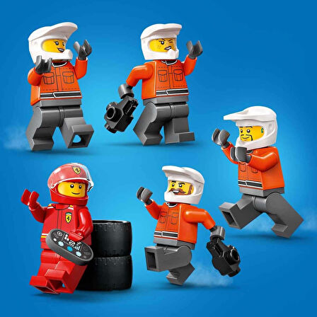 Nessiworld 1 City Ferrari Arabalı F1 Pit Stop ve Pit Ekibi 60443