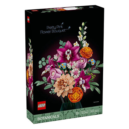 Nessiworld 10342 Lego iconic Botanicals Pembe Çiçek Buketi 749 parça +18 yaş